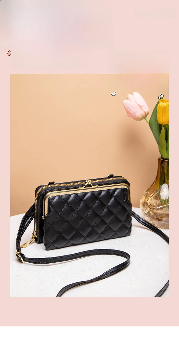 Embroidered Mobile Phone Bag Ladies Bag Bag New  Women's Bag Wholesale Live Shoulder Mobile Phone Bag display picture 1
