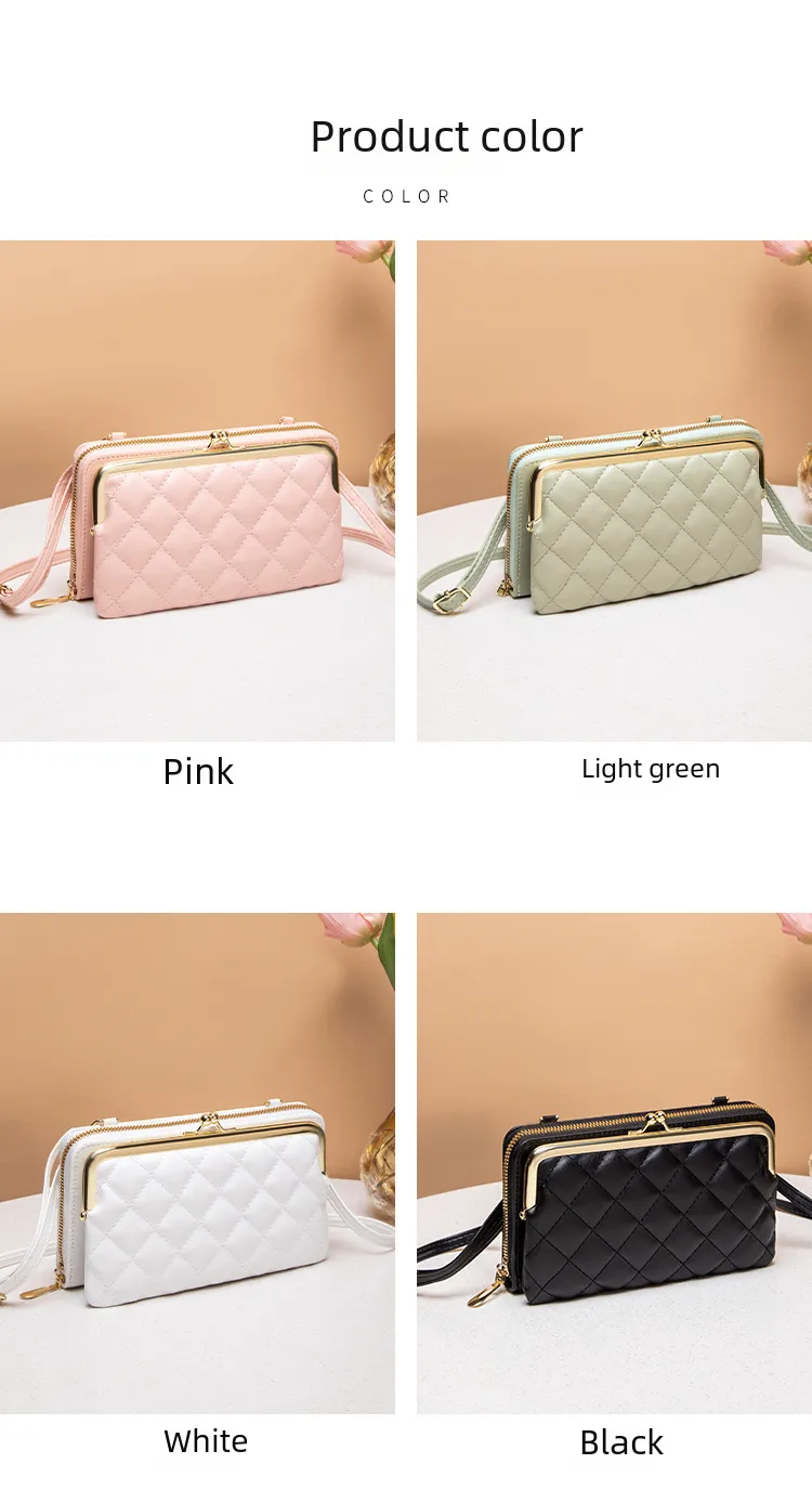 Embroidered Mobile Phone Bag Ladies Bag Bag New  Women's Bag Wholesale Live Shoulder Mobile Phone Bag display picture 3
