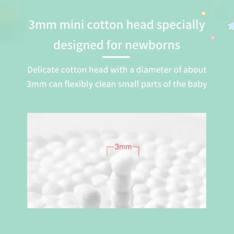 Baby Cotton Swab Baby Double Ear Spoon Cotton Swab Cleaning Ear Digging Newborn Children's Booger Cotton Stick display picture 7