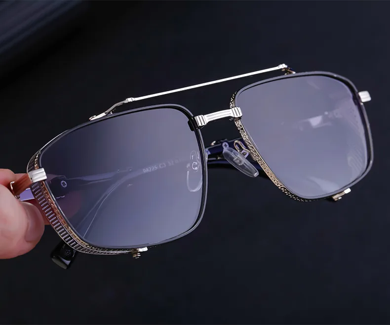 Casual Punk Commute Solid Color Pc Square Full Frame Men's Sunglasses display picture 6