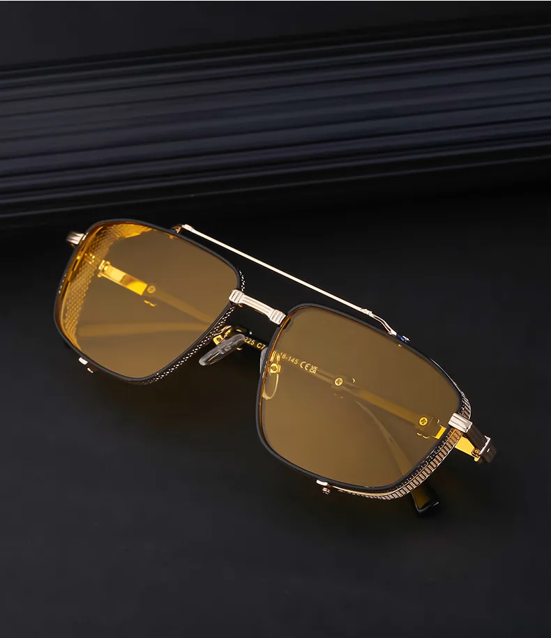 Casual Punk Commute Solid Color Pc Square Full Frame Men's Sunglasses display picture 26