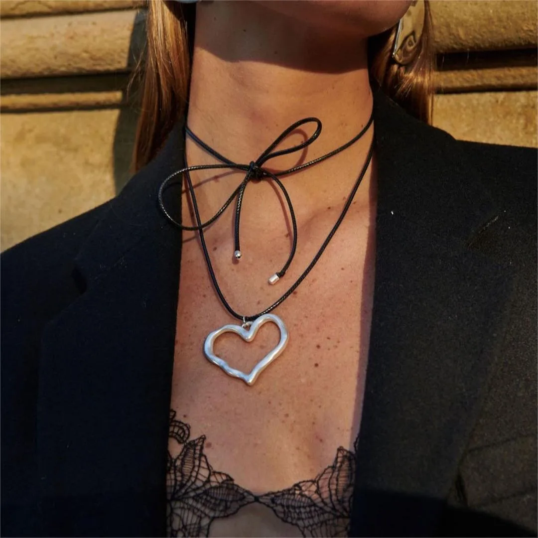 Wholesale Jewelry Simple Style Classic Style Heart Shape 304 Stainless Steel 18K Gold Plated Polishing Plating Pendant Necklace display picture 1