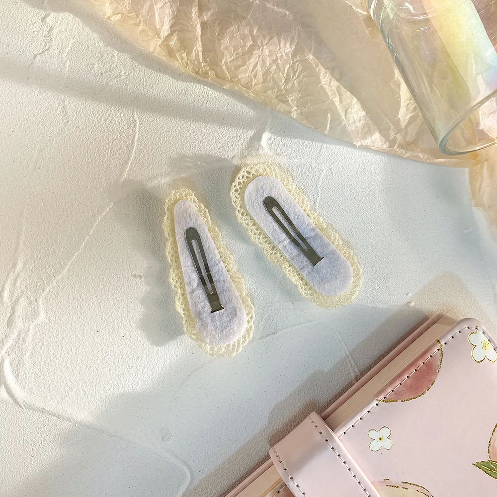 New Children's Hairpin Baby Hairpin Cute BB Knot Fabric Clip  Fruit Knitted Princess Hair Accessories display picture 5