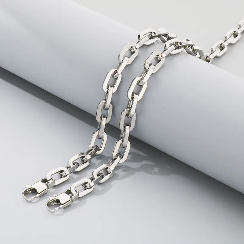 Wholesale Jewelry Retro Simple Style Geometric 304 Stainless Steel Bracelets Necklace display picture 7