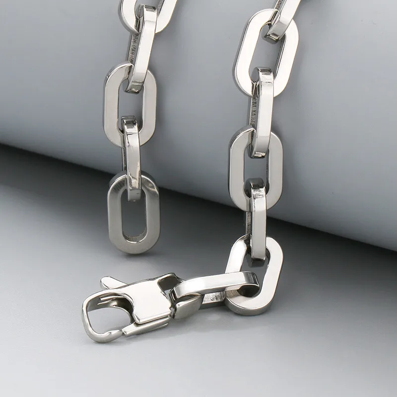 Wholesale Jewelry Retro Simple Style Geometric 304 Stainless Steel Bracelets Necklace display picture 11