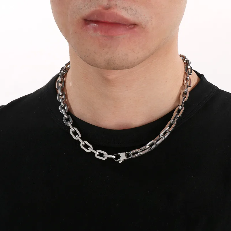 Wholesale Jewelry Retro Simple Style Geometric 304 Stainless Steel Bracelets Necklace display picture 13