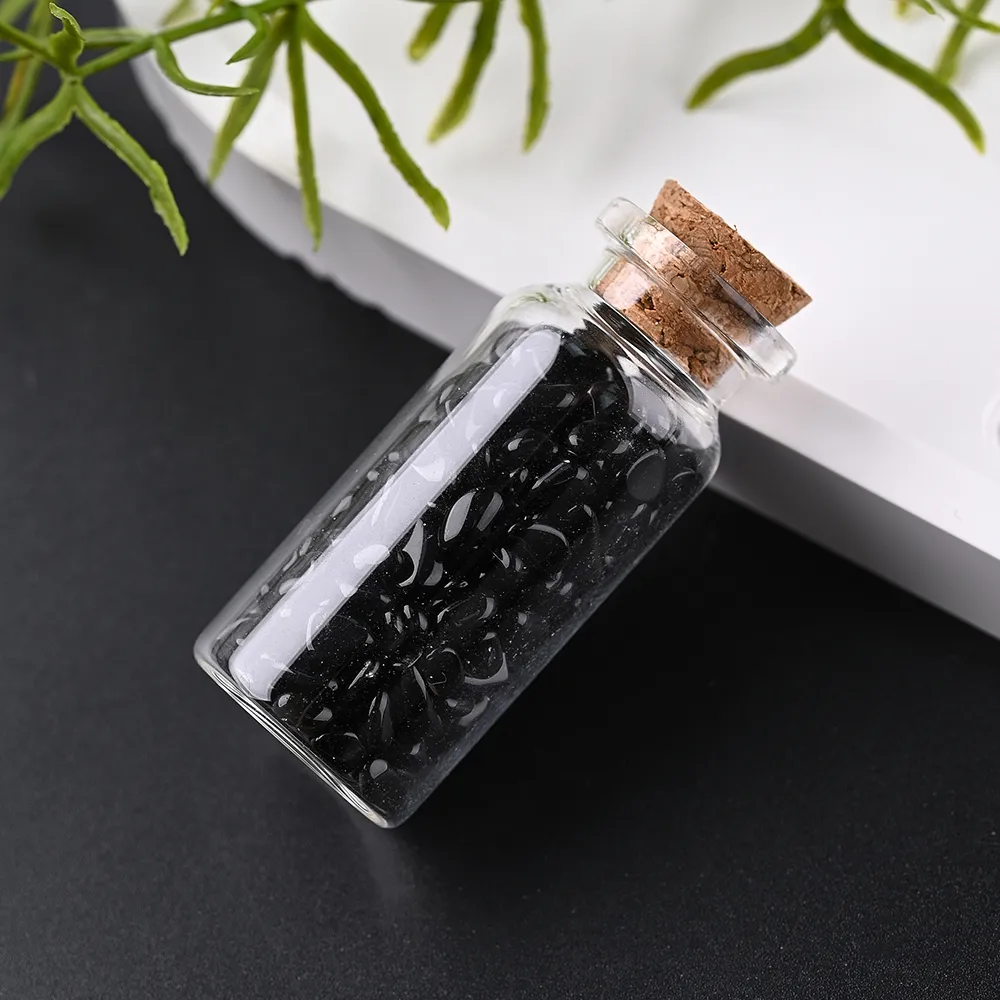 Elegant Handmade Simple Style Wishing Bottle Natural Stone Ornaments Artificial Decorations display picture 8
