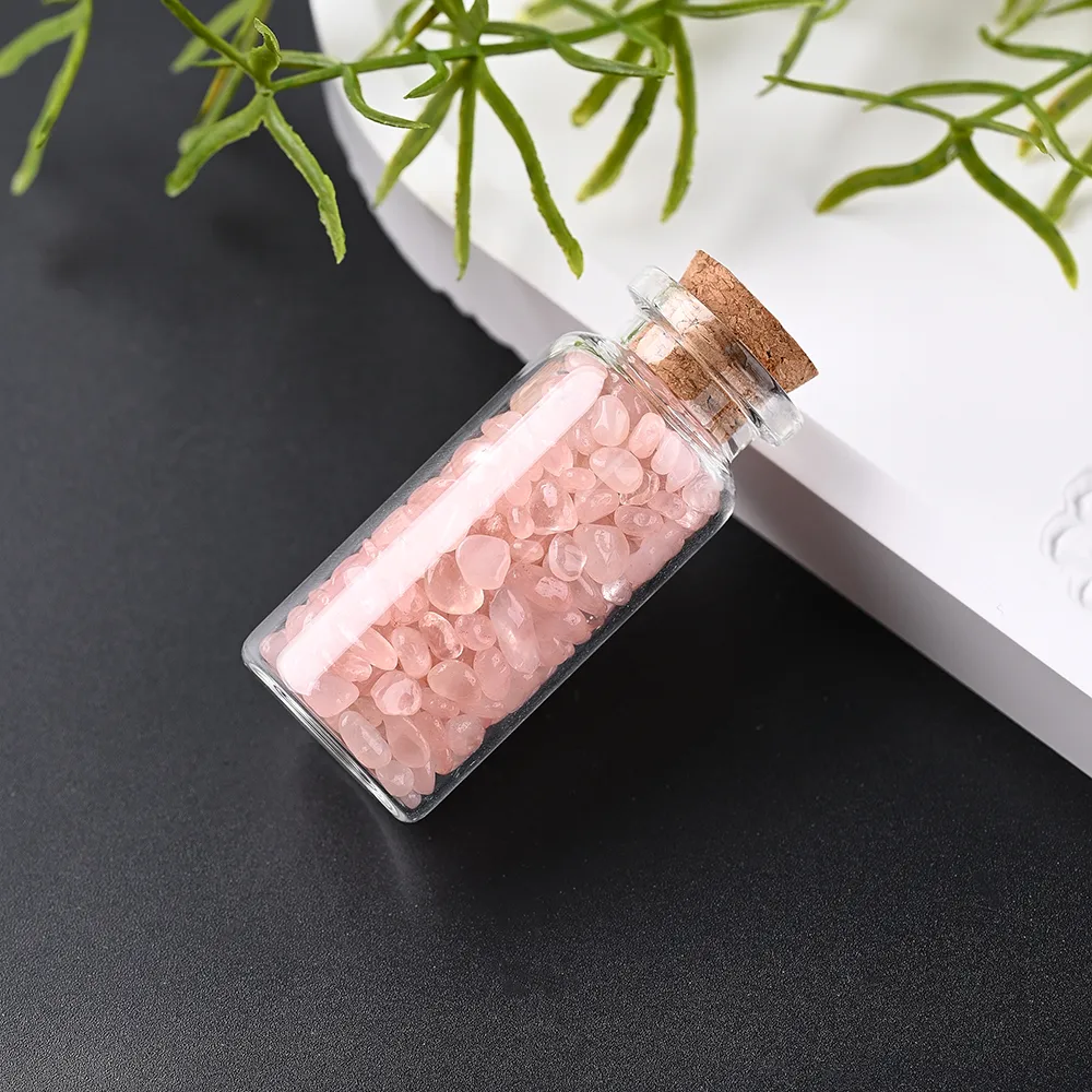 Elegant Handmade Simple Style Wishing Bottle Natural Stone Ornaments Artificial Decorations display picture 9