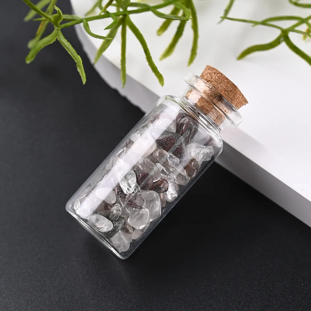 Elegant Handmade Simple Style Wishing Bottle Natural Stone Ornaments Artificial Decorations display picture 10