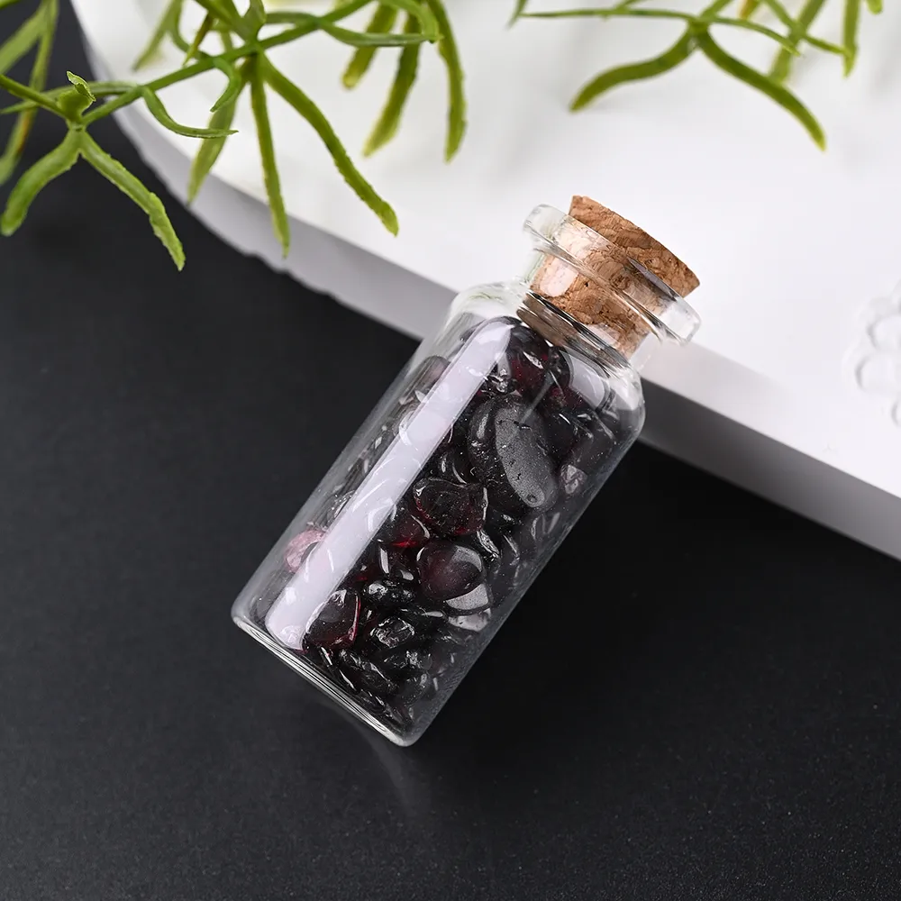 Elegant Handmade Simple Style Wishing Bottle Natural Stone Ornaments Artificial Decorations display picture 4