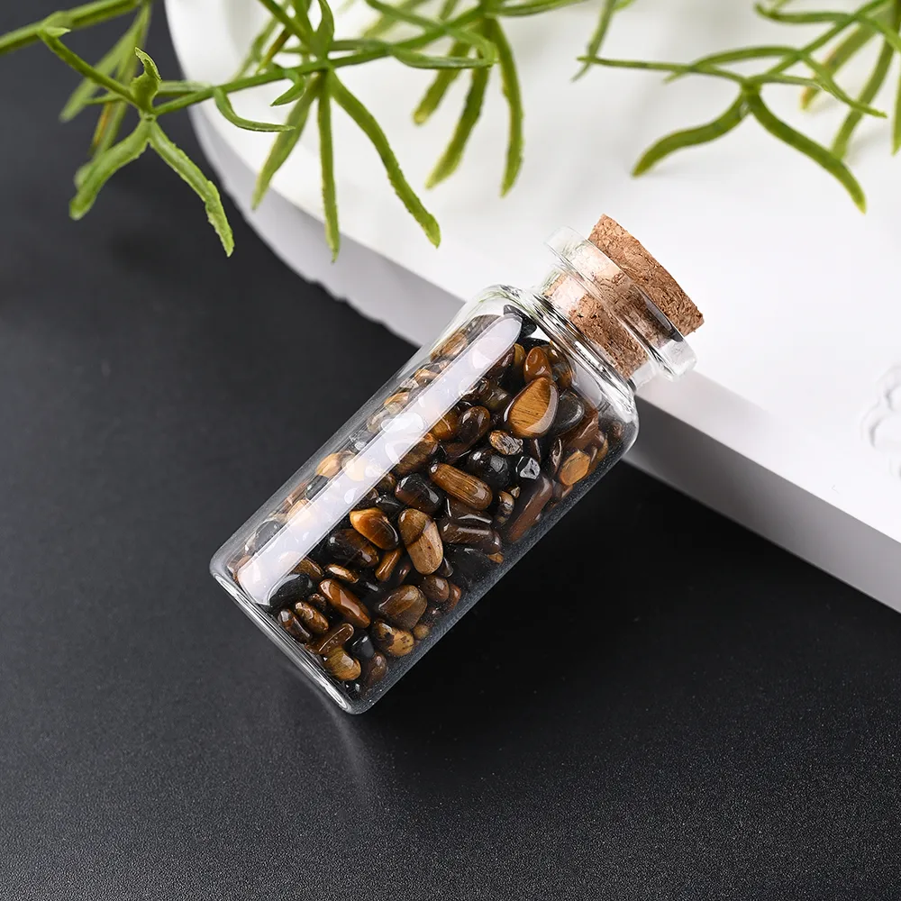 Elegant Handmade Simple Style Wishing Bottle Natural Stone Ornaments Artificial Decorations display picture 7
