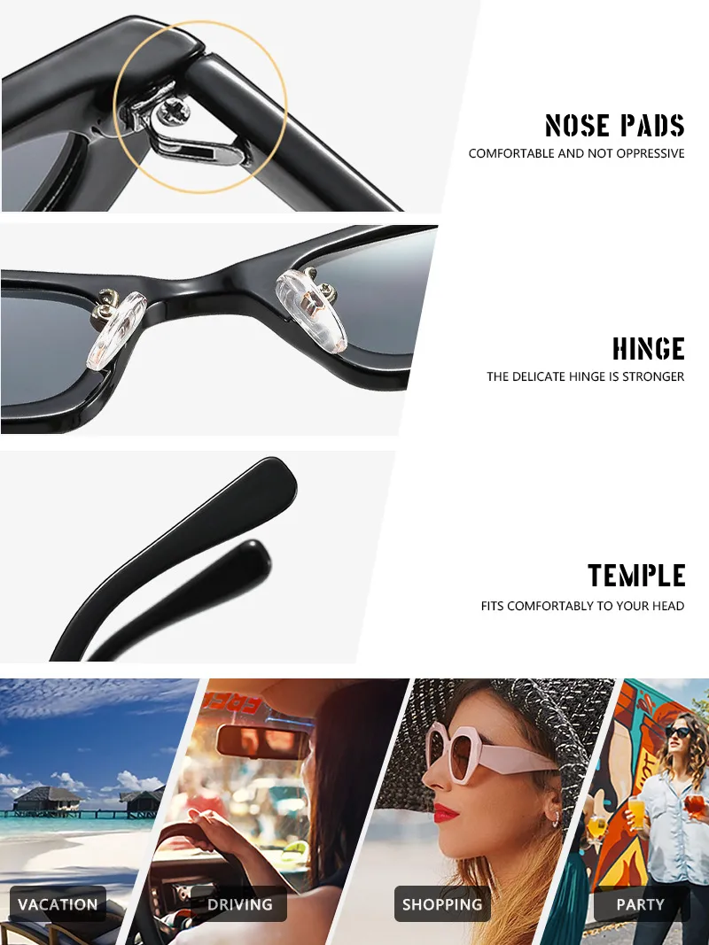 Casual Basic Simple Style Geometric Ac Special-Shaped Mirror Full Frame Women's Sunglasses display picture 16