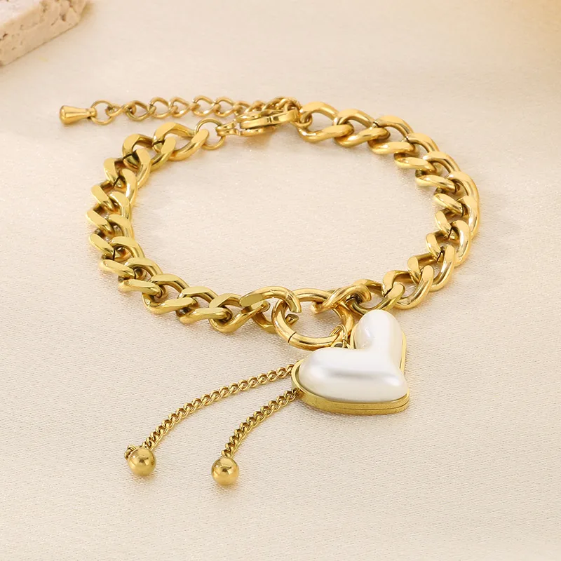 Wholesale Jewelry Simple Style Heart Shape 304 Stainless Steel 18K Gold Plated Jewelry Set display picture 12