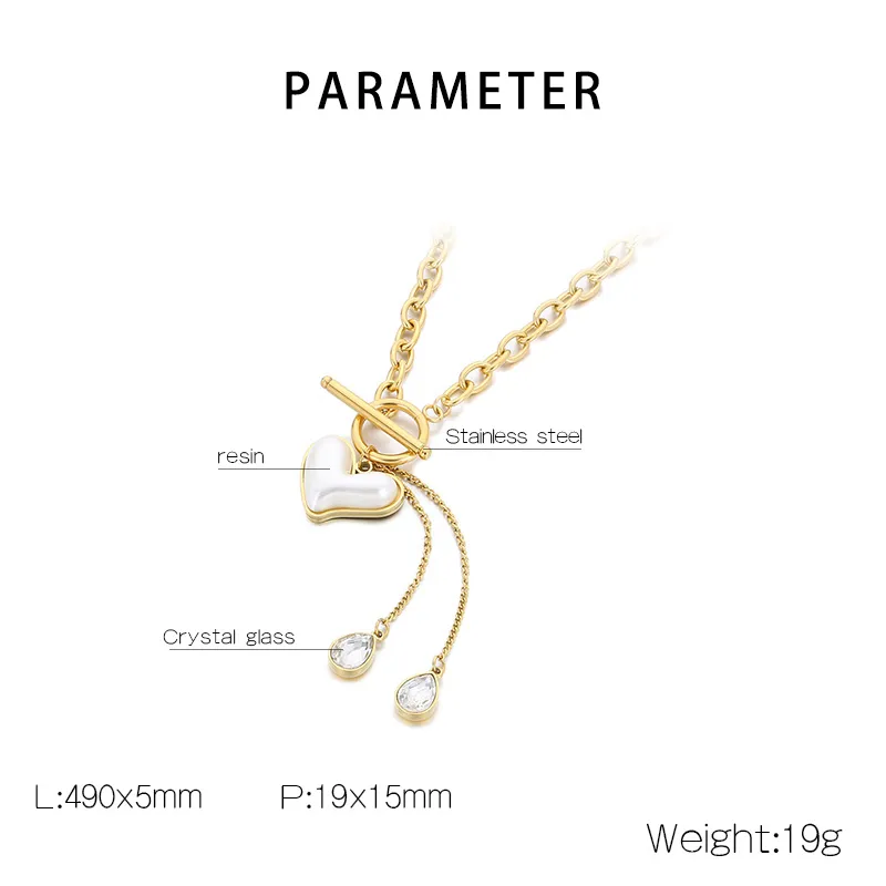 Wholesale Jewelry Simple Style Heart Shape 304 Stainless Steel 18K Gold Plated Jewelry Set display picture 2