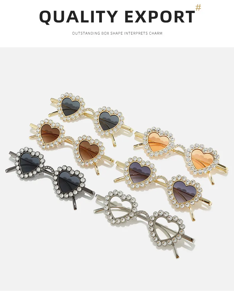 Simple Style Shiny Solid Color Acrylic Special-Shaped Mirror Diamond Full Frame Women's Sunglasses display picture 3