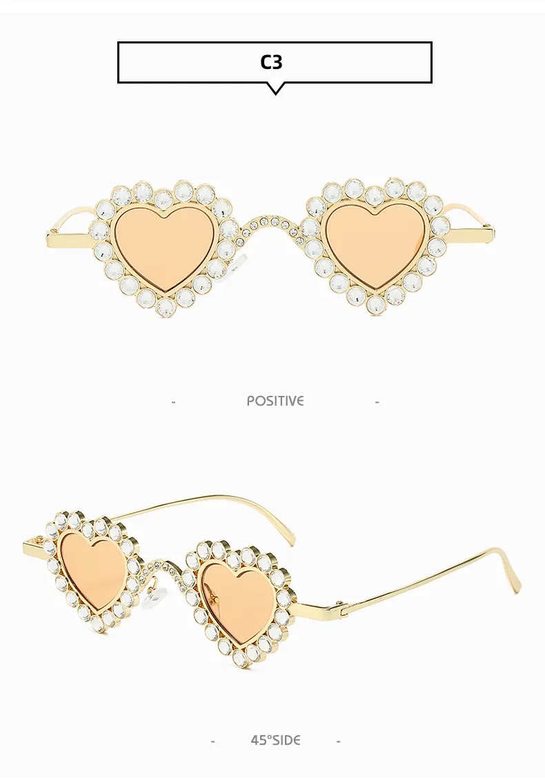 Simple Style Shiny Solid Color Acrylic Special-Shaped Mirror Diamond Full Frame Women's Sunglasses display picture 13