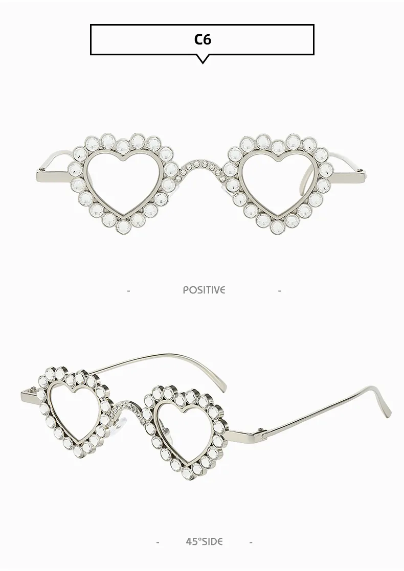 Simple Style Shiny Solid Color Acrylic Special-Shaped Mirror Diamond Full Frame Women's Sunglasses display picture 16