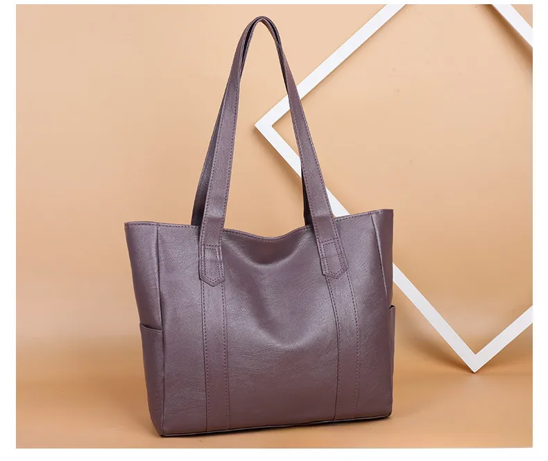 New Fashion  Women's Bag Large Capacity Shoulder Bag Mother Bag Simple  Handbag A Generation Of Hair display picture 2