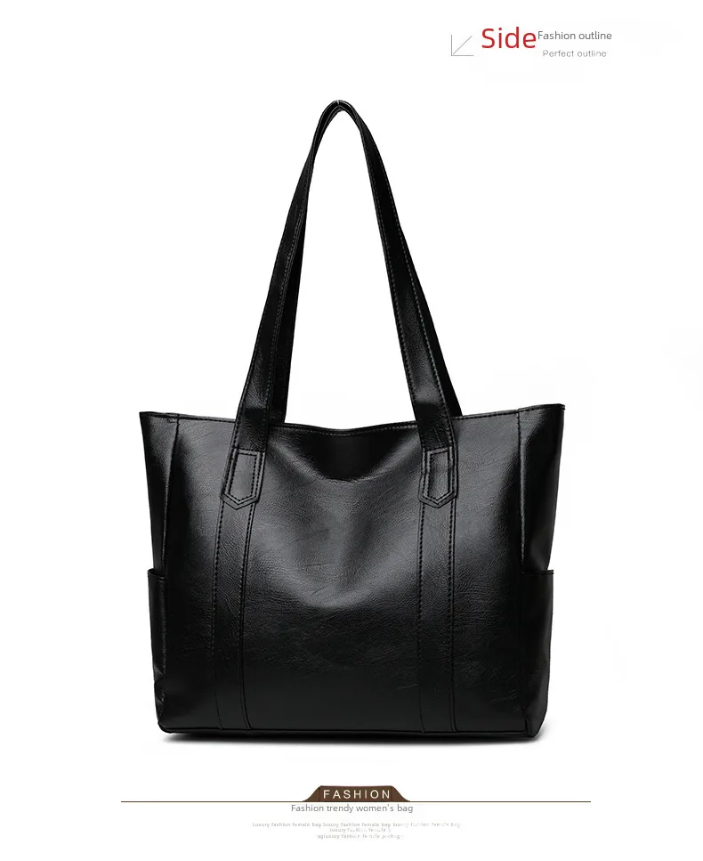 New Fashion  Women's Bag Large Capacity Shoulder Bag Mother Bag Simple  Handbag A Generation Of Hair display picture 6