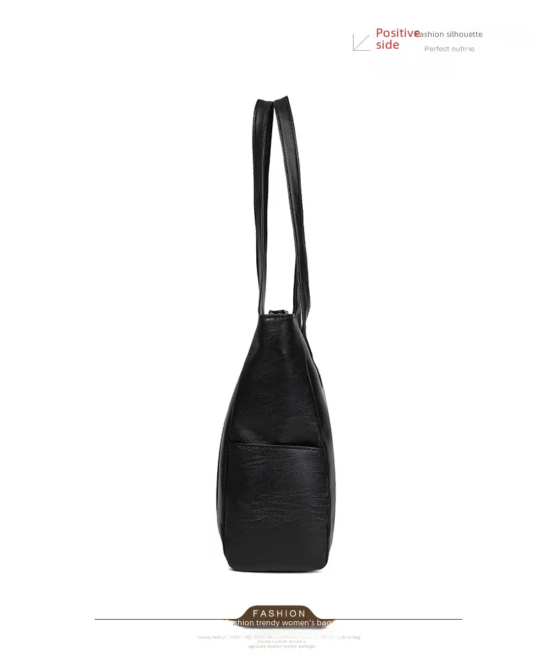 New Fashion  Women's Bag Large Capacity Shoulder Bag Mother Bag Simple  Handbag A Generation Of Hair display picture 7