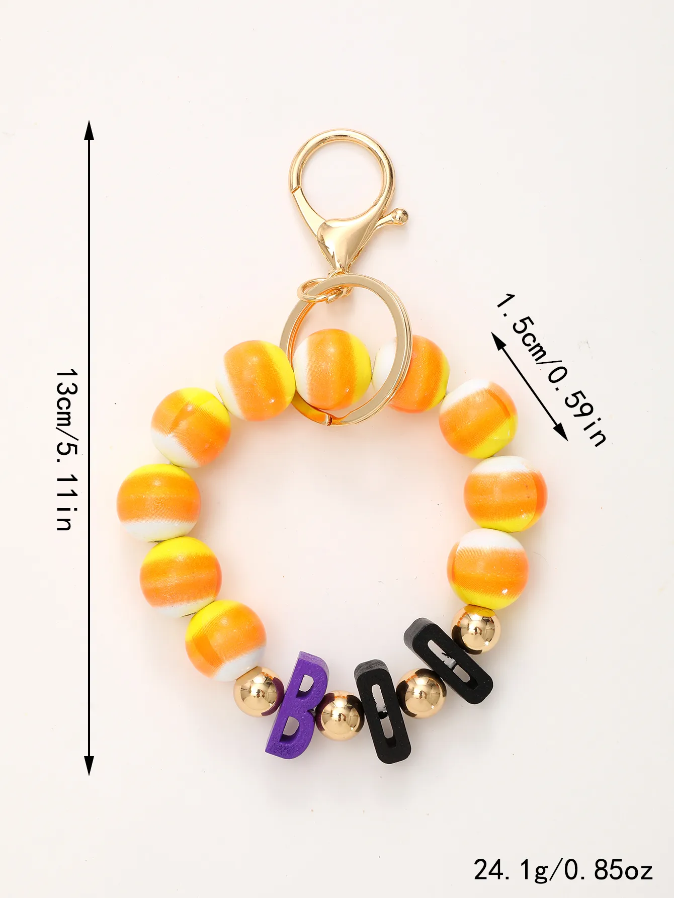Casual Simple Style Bat Wood Beaded Halloween Keychain display picture 10