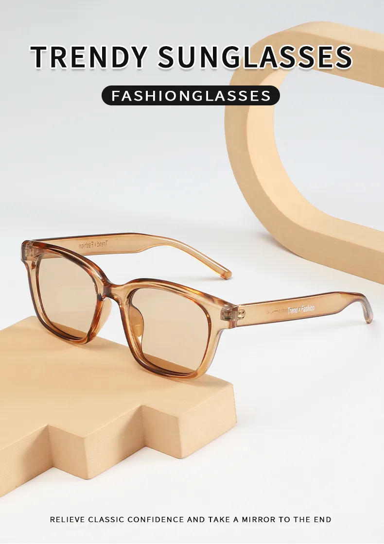 IG Style Simple Style Solid Color Pc Square Full Frame Women's Sunglasses display picture 1
