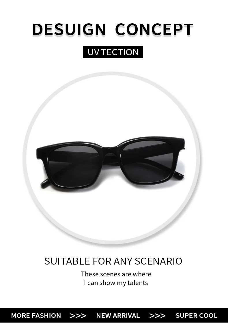 IG Style Simple Style Solid Color Pc Square Full Frame Women's Sunglasses display picture 2