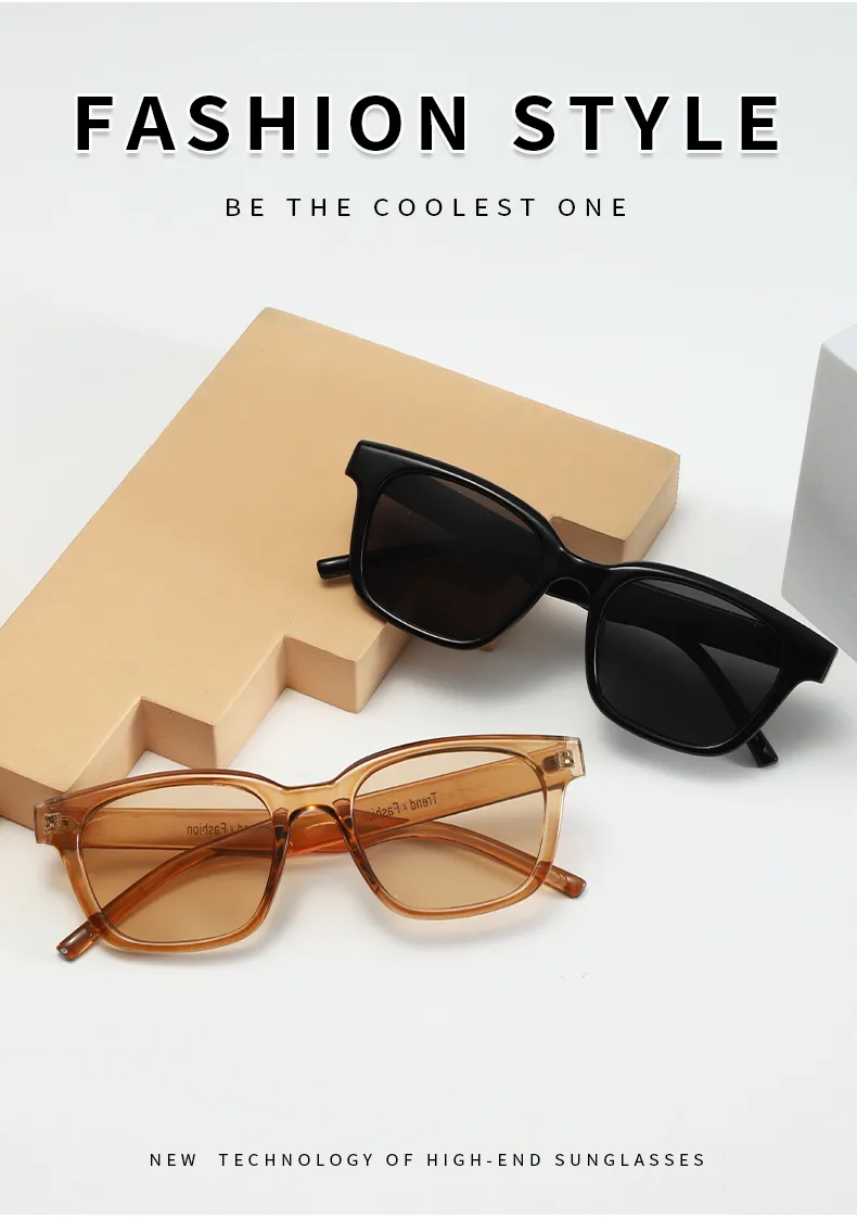 IG Style Simple Style Solid Color Pc Square Full Frame Women's Sunglasses display picture 3
