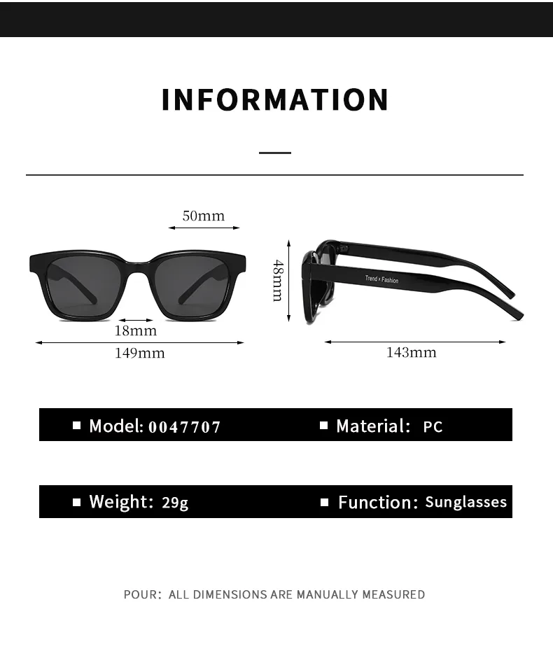 IG Style Simple Style Solid Color Pc Square Full Frame Women's Sunglasses display picture 8
