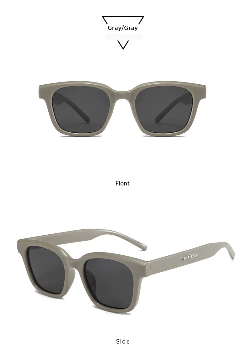 IG Style Simple Style Solid Color Pc Square Full Frame Women's Sunglasses display picture 12