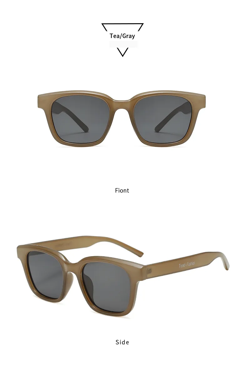 IG Style Simple Style Solid Color Pc Square Full Frame Women's Sunglasses display picture 17