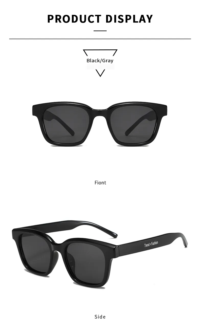 IG Style Simple Style Solid Color Pc Square Full Frame Women's Sunglasses display picture 10
