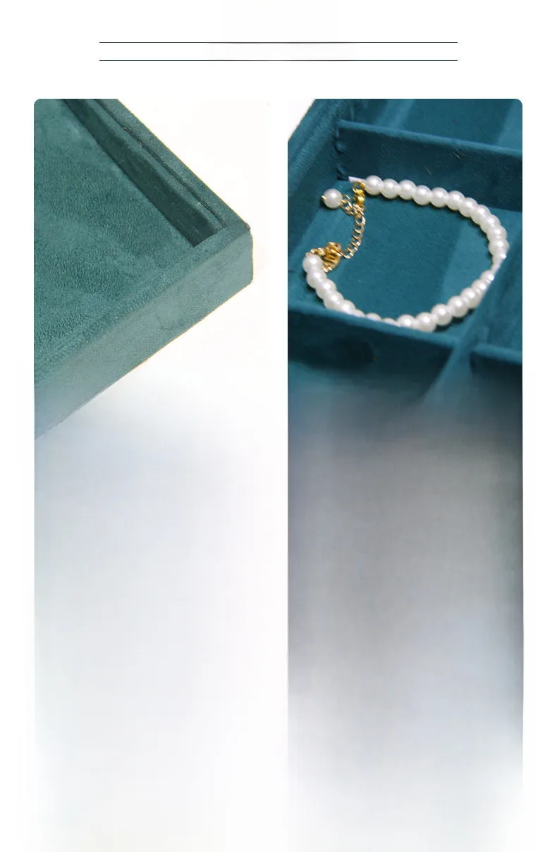 Dark Green Internet Red Jewelry Tray Bracelet Bracelet Ring Yu Pei Earrings Jewelry Display Rack Jewelry Storage Rack display picture 4