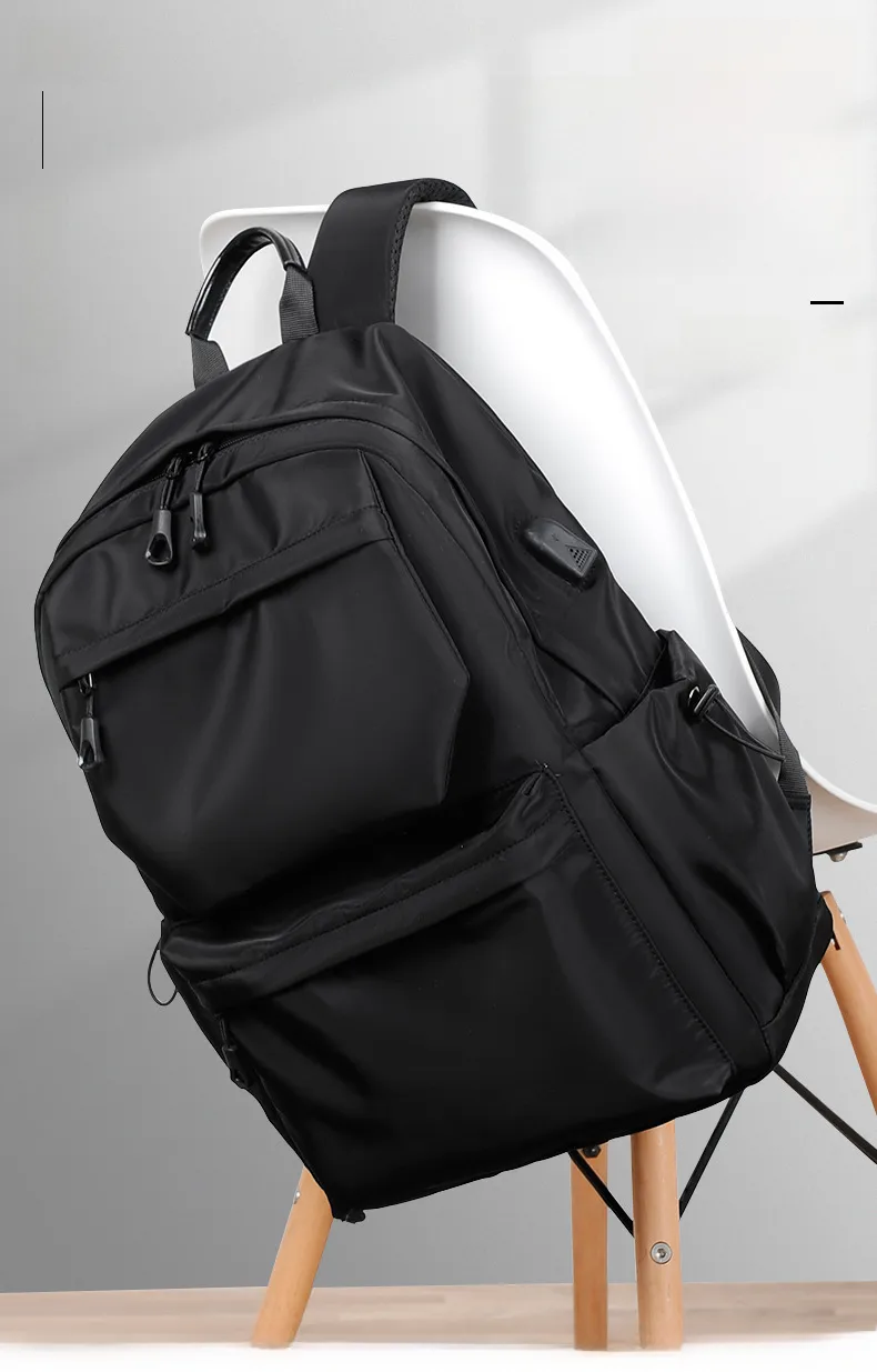 Backpack Men's Business Backpack Fashion Oxford Cloth Large Capacity Satchel Student School Bag Computer Bag Men's Bag display picture 1