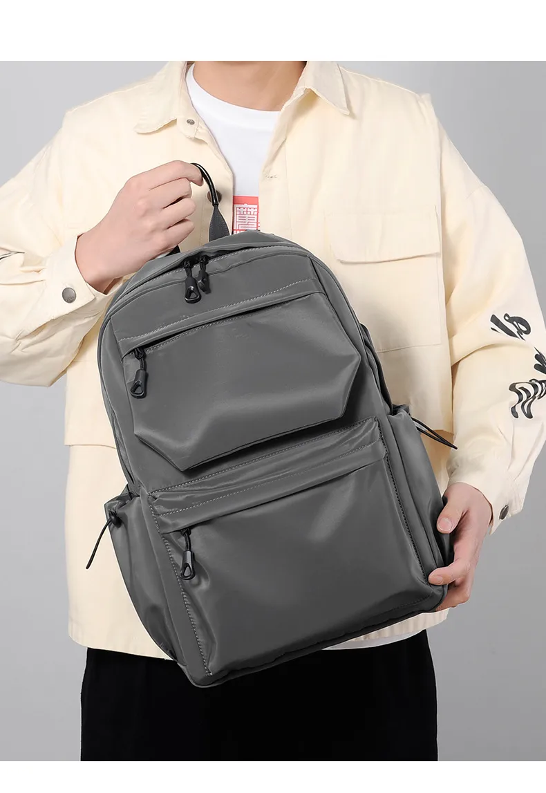 Backpack Men's Business Backpack Fashion Oxford Cloth Large Capacity Satchel Student School Bag Computer Bag Men's Bag display picture 10