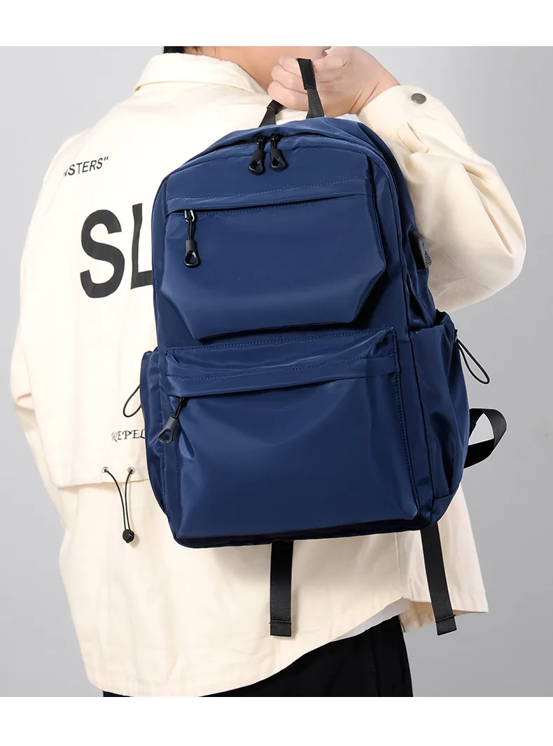 Backpack Men's Business Backpack Fashion Oxford Cloth Large Capacity Satchel Student School Bag Computer Bag Men's Bag display picture 12