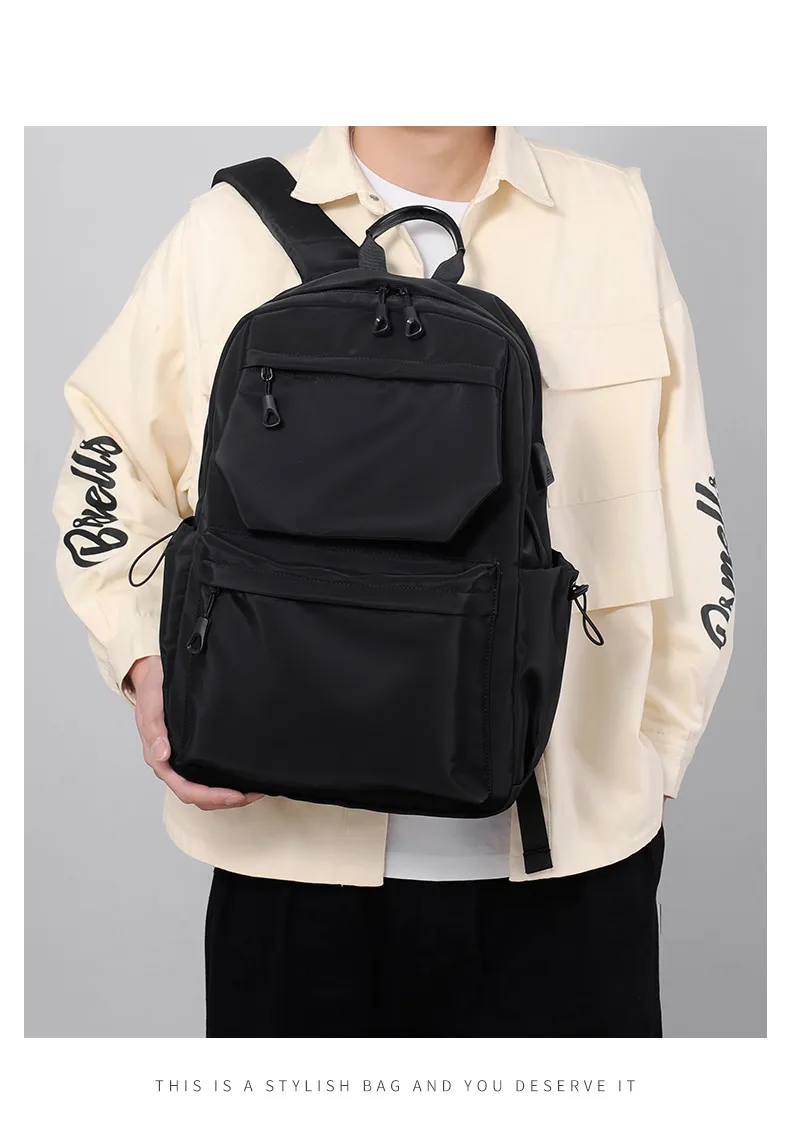 Backpack Men's Business Backpack Fashion Oxford Cloth Large Capacity Satchel Student School Bag Computer Bag Men's Bag display picture 14