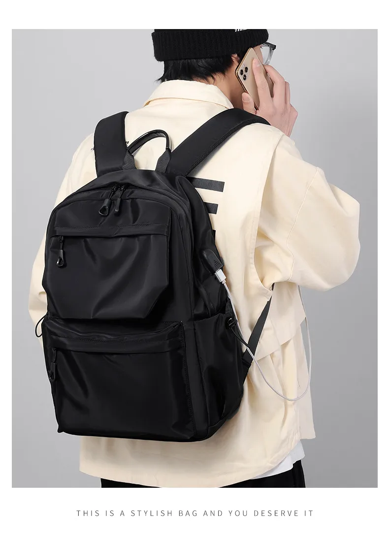 Backpack Men's Business Backpack Fashion Oxford Cloth Large Capacity Satchel Student School Bag Computer Bag Men's Bag display picture 15