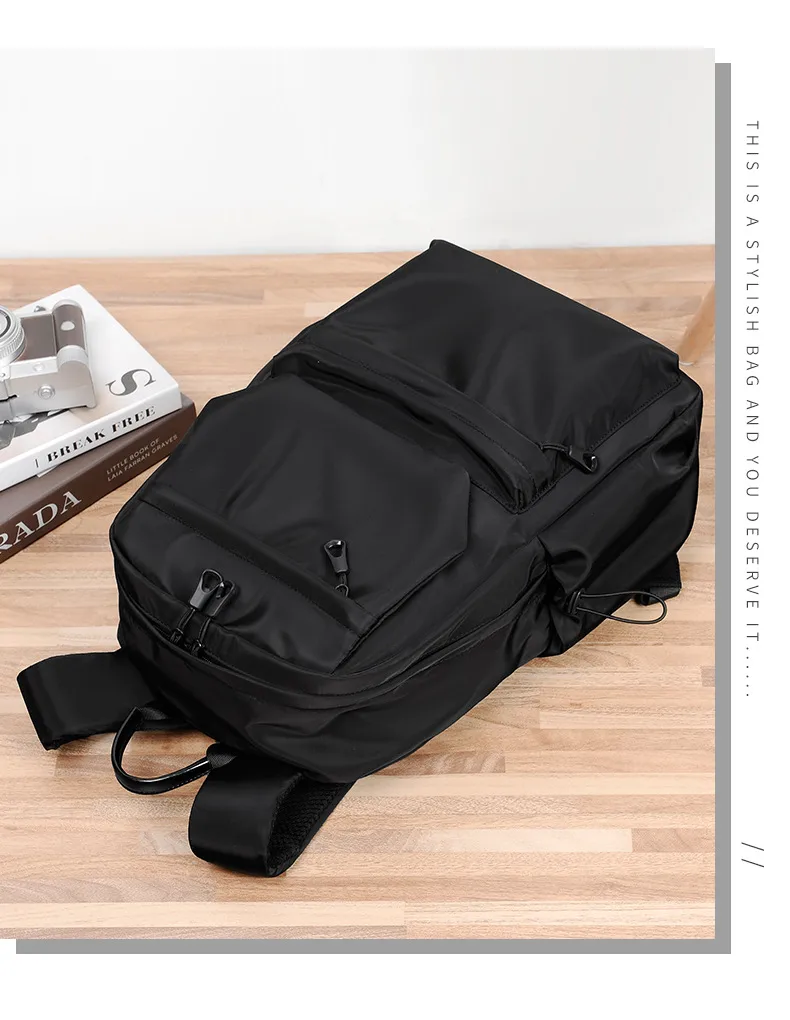 Backpack Men's Business Backpack Fashion Oxford Cloth Large Capacity Satchel Student School Bag Computer Bag Men's Bag display picture 21