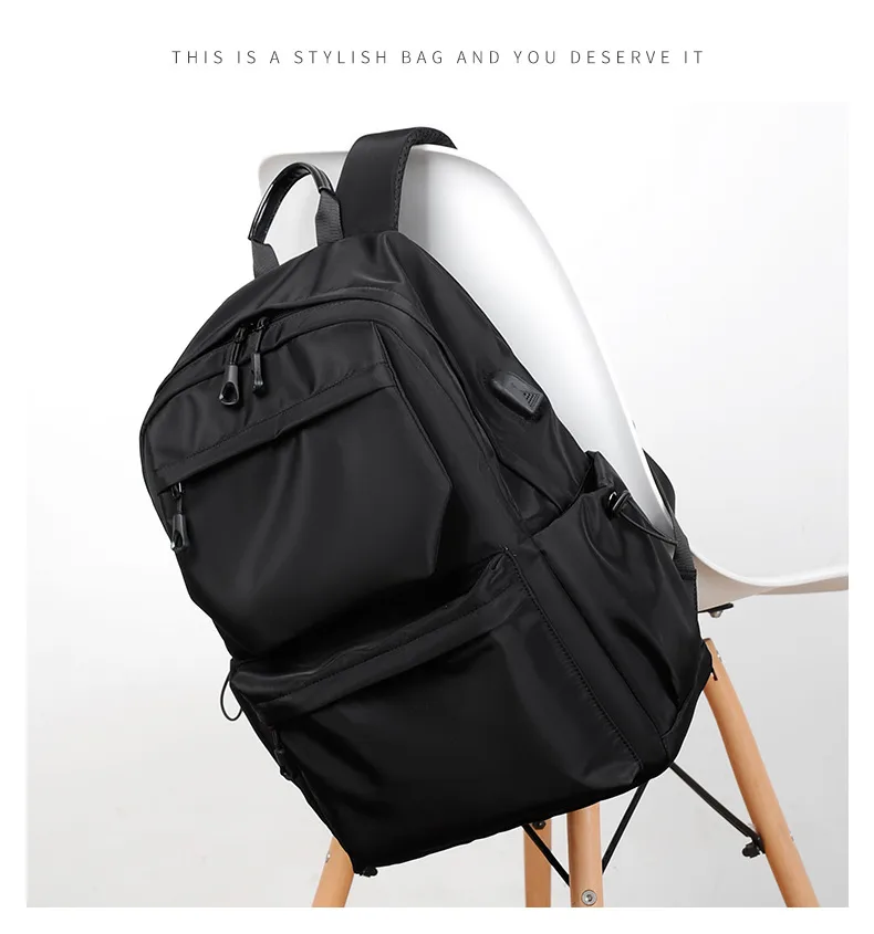Backpack Men's Business Backpack Fashion Oxford Cloth Large Capacity Satchel Student School Bag Computer Bag Men's Bag display picture 22
