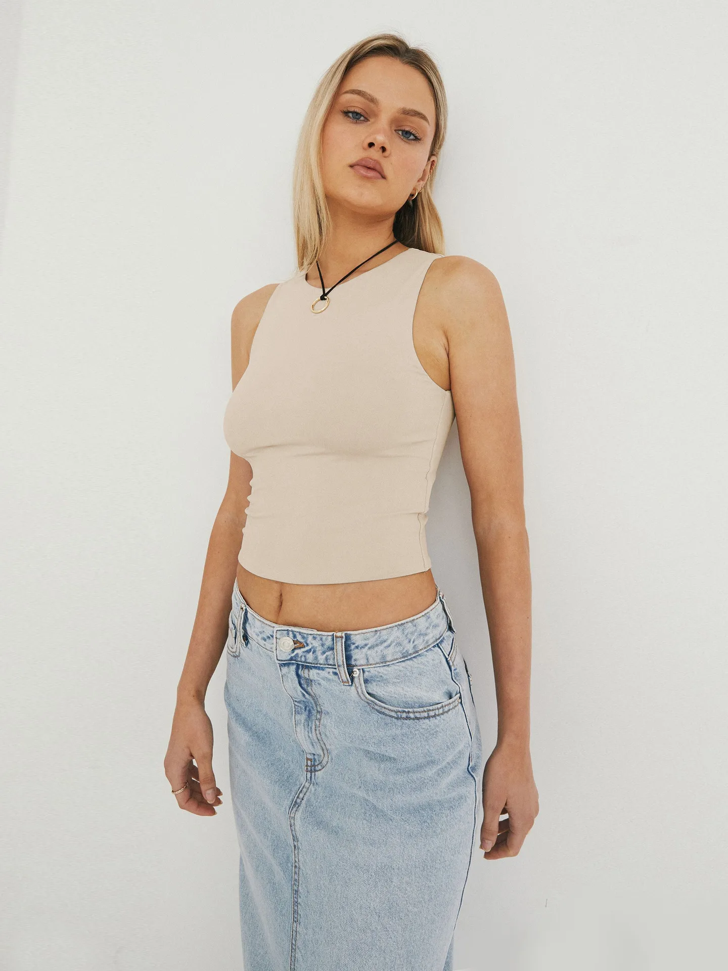 Spice Girl Fashion Spring And Summer Y2K Sleeveless Vest Slim-fit Slimming Inner Wearing Outer Wearing Sports Short Top For Women display picture 29