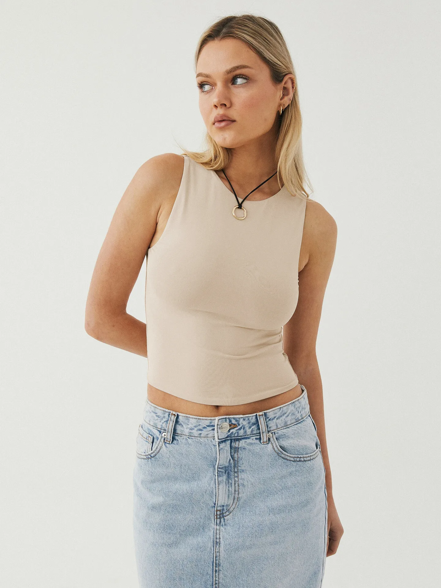 Spice Girl Fashion Spring And Summer Y2K Sleeveless Vest Slim-fit Slimming Inner Wearing Outer Wearing Sports Short Top For Women display picture 30