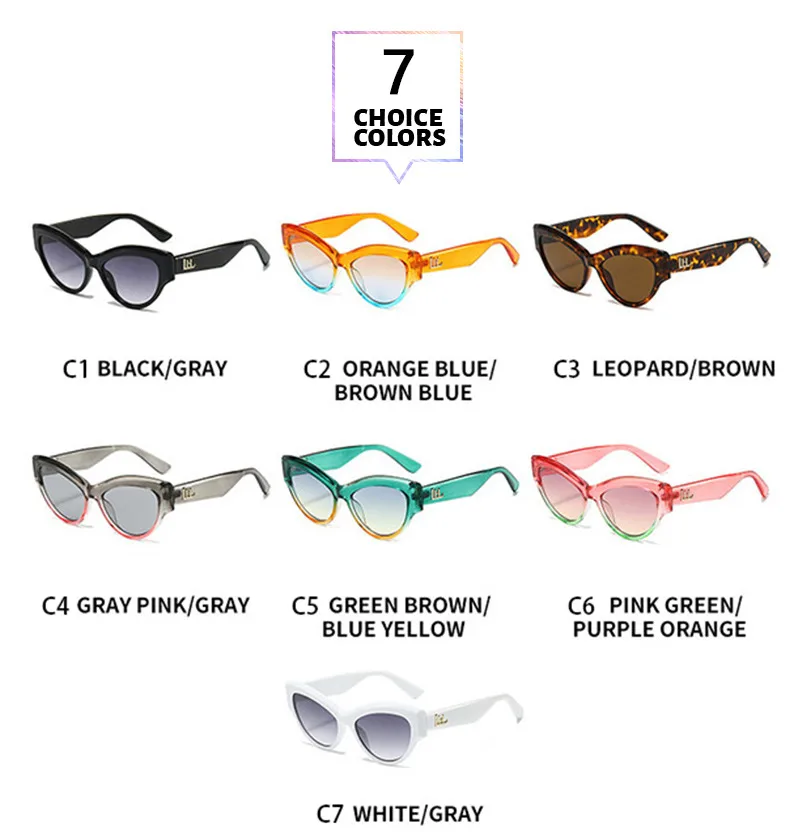 Basic Simple Style Solid Color Ac Cat Eye Full Frame Women's Sunglasses display picture 3