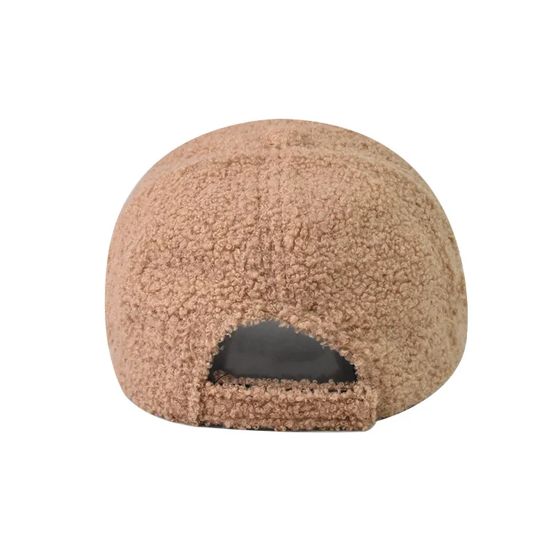New Lamb Wool Solid Color Baseball Cap Cap Outdoor Sun Hat Wholesale display picture 11