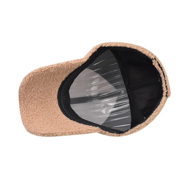 New Lamb Wool Solid Color Baseball Cap Cap Outdoor Sun Hat Wholesale display picture 12