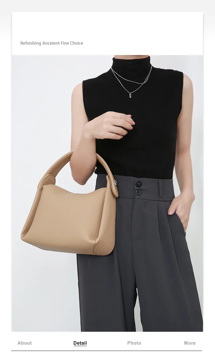 Soft Cigarette Case Bag Casual French Dumpling Bag  Summer New Simple  Retro Shoulder Crossbody Handbag display picture 1