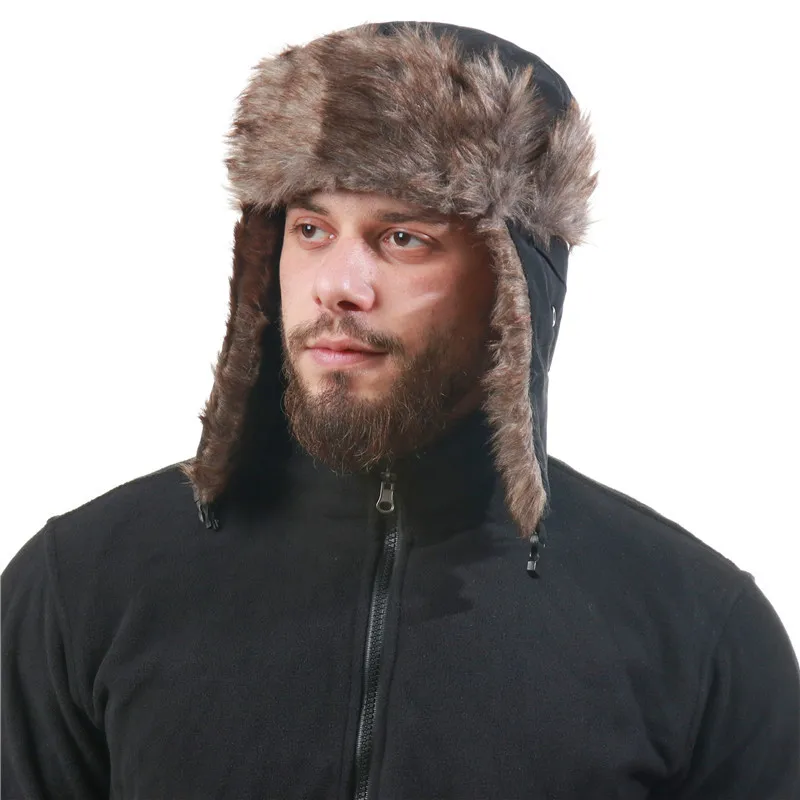 Men's And Women's Waterproof Lei Feng Hat Cold Ski Hat Warm Hat Windproof Mask Ear Protection Cap display picture 24