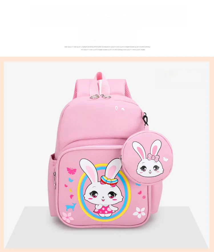 Pupils' Bag With Coin Purse Children's Printed Schoolbag Cute Cartoon Children's Ridge Protection Schoolbag display picture 4