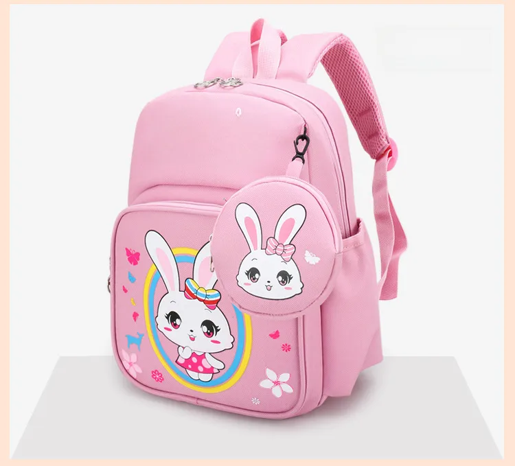 Pupils' Bag With Coin Purse Children's Printed Schoolbag Cute Cartoon Children's Ridge Protection Schoolbag display picture 5