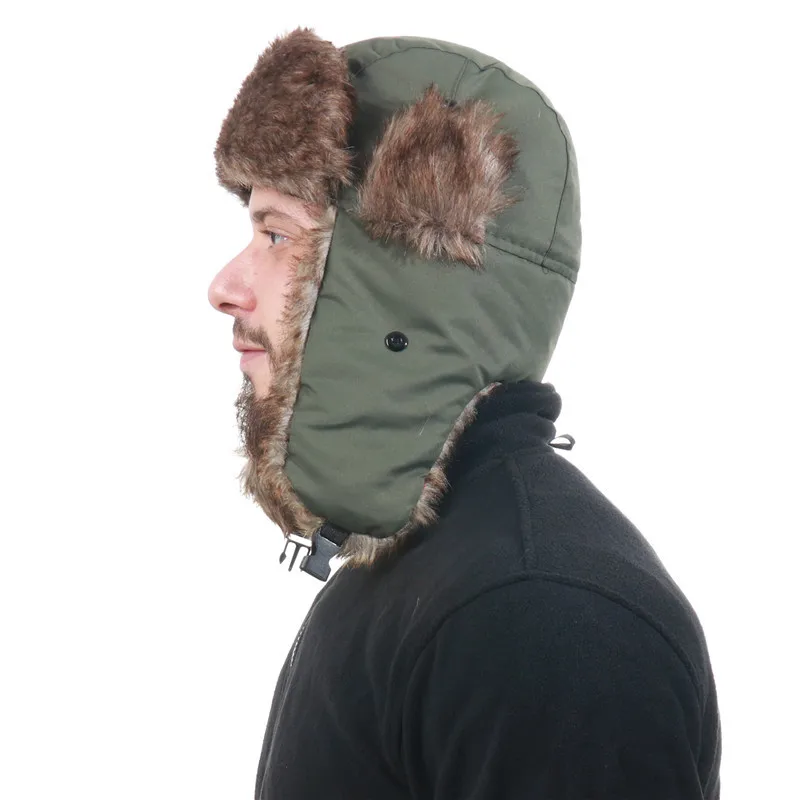 Men's And Women's Waterproof Lei Feng Hat Cold Ski Hat Warm Hat Windproof Mask Ear Protection Cap display picture 28